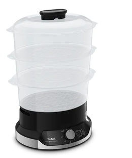 TEFAL Food Steamer VC204810	Ultracompact Black 800 W Capacity 9 L Number of baskets 3  Hover