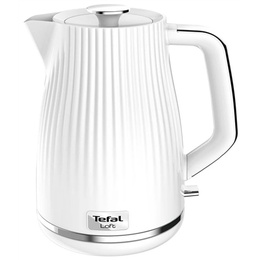 Tējkanna TEFAL | Electric Kettle | KO250130 | Electric | 2400 W | 1.7 L | Plastic | 360° rotational base | White