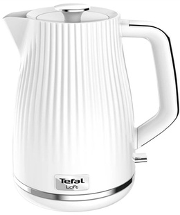Tējkanna TEFAL | Electric Kettle | KO250130 | Electric | 2400 W | 1.7 L | Plastic | 360° rotational base | White  Hover