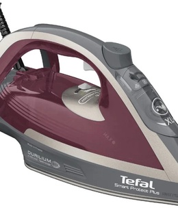  TEFAL | FV6870E0 | Steam Iron | 2800 W | Water tank capacity 270 ml | Continuous steam 40 g/min | Red/Grey  Hover