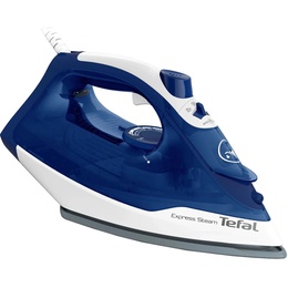  TEFAL | FV2838E0 | Steam Iron | 2400 W | Water tank capacity 270 ml | Continuous steam 40 g/min | Blue/White