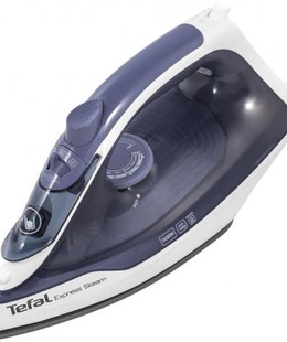  TEFAL | FV2837E0 | Steam Iron | 2400 W | Water tank capacity 150 ml | Continuous steam 35 g/min | Blue/White  Hover