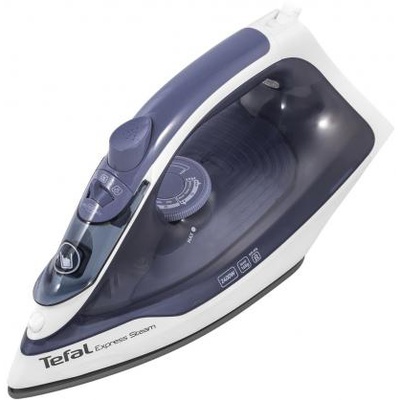  TEFAL | FV2837E0 | Steam Iron | 2400 W | Water tank capacity 150 ml | Continuous steam 35 g/min | Blue/White