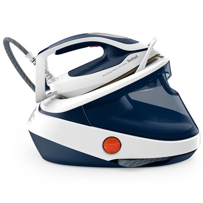  TEFAL | Steam Station Pro Express | GV9712E0 | 3000 W | 1.2 L | 7.7 bar | Auto power off | Vertical steam function | Calc-clean function | White/Blue