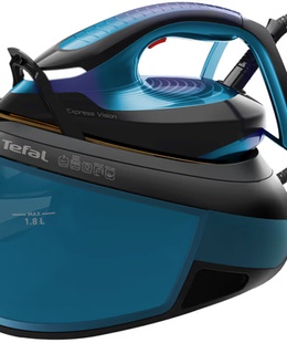  TEFAL Ironing System | SV8151 Express Vision | 2800 W | 1.8 L | 7 bar | Auto power off | Vertical steam function | Calc-clean function | Blue/Black  Hover