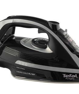  TEFAL | FV8062 Puregliss | Steam Iron | 3000 W | Water tank capacity 0.27 ml | Continuous steam 50 g/min | Steam boost performance 280 g/min | Black/Grey  Hover