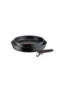 Panna TEFAL | Frypan set | L7649253 Ingenio Ultimate | Frying | Diameter 24/28 cm | Suitable for induction hob | Removable handle | Black