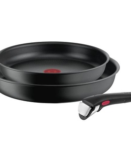Panna TEFAL | Frypan set | L7649253 Ingenio Ultimate | Frying | Diameter 24/28 cm | Suitable for induction hob | Removable handle | Black  Hover