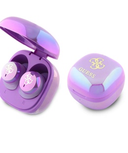 Austiņas GUESS | Earphones | GUTWSJ144ESU | Bluetooth | In-ear | Wireless | Purple  Hover