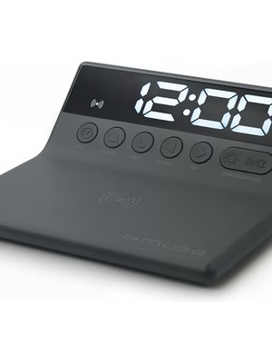  Muse | Radio with a wireless charger | M-168 WI | Black | Portable  Hover