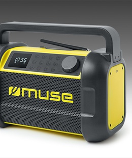 Muse | M-928 BTY | Radio Speaker | Waterproof | Bluetooth | Black/Yellow | Portable | Wireless connection  Hover