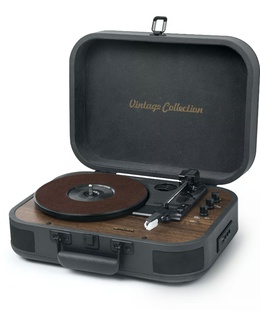  Muse Turntable Stereo System with Bluetooth Out | MT-207 DGB | 2x5 W | Bluetooth | Black/Brown  Hover