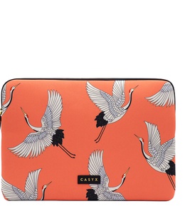  Casyx | SLVS-000006 | Casyx for MacBook | Fits up to size 13 ”/14  | Sleeve | Coral Cranes | Waterproof  Hover
