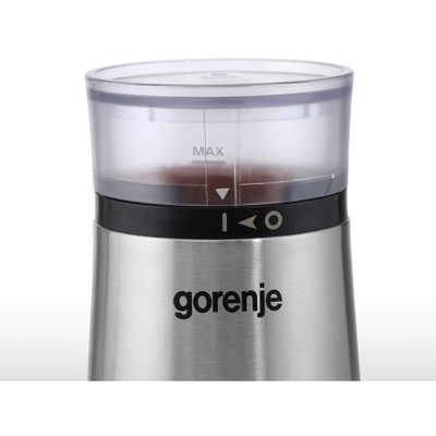  Gorenje | Coffee grinder | SMK150E | 150 W | Coffee beans capacity 60 g | Lid safety switch | Stainless steel