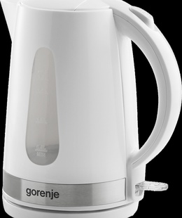 Tējkanna Gorenje | Kettle | K17WE | Electric | 2200 W | 1.7 L | Plastic + metal | 360° rotational base | White  Hover