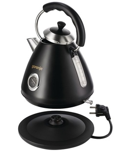Tējkanna Gorenje | Kettle | K17CLBK | Electric | 2200 W | 1.7 L | Plastic and metal | 360° rotational base | Black  Hover