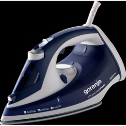  Gorenje | SIH2200BLC | Steam Iron | 2200 W | Water tank capacity 280 ml | Continuous steam 30 g/min | Steam boost performance 90 g/min | Blue/White