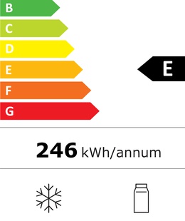  Gorenje Refrigerator | NRK6202EW4 | Energy efficiency class E | Free standing | Combi | Height 200 cm | No Frost system | Fridge net capacity 235 L | Freezer net capacity 96 L | Display | 38 dB | White  Hover