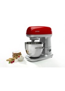 Virtuves kombains Gorenje | Kitchen machine | MMC1000RLR | 1000 W | Number of speeds 7 | Bowl capacity 4.5 L | Meat mincer | Stainless Steel/Red Hover