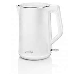 Tējkanna Gorenje | Kettle | K15DWW | Electric | 2200 W | 1.5 L | Plastic + metal | 360° rotational base | White