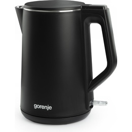 Tējkanna Gorenje | Kettle | K15DWBK | Electric | 2200 W | 1.5 L | Stainless steel | 360° rotational base | Black