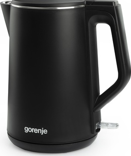 Tējkanna Gorenje | Kettle | K15DWBK | Electric | 2200 W | 1.5 L | Stainless steel | 360° rotational base | Black  Hover
