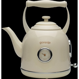 Tējkanna Gorenje | Kettle | K17CLIN | Electric | 2000 W | 1.7 L | Plastic/Metal | 360° rotational base | Ivory