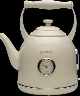 Tējkanna Gorenje | Kettle | K17CLIN | Electric | 2000 W | 1.7 L | Plastic/Metal | 360° rotational base | Ivory  Hover