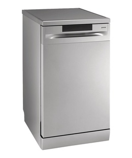 Trauku mazgājamā mašīna Dishwasher | GS520E15S | Free standing | Width 45 cm | Number of place settings 9 | Number of programs 5 | Energy efficiency class E | Display | AquaStop function | Grey  Hover
