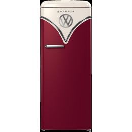  Gorenje Retro Refrigerator | OBRB615DR | Energy efficiency class D | Free standing | Larder | Height 152.5 cm | Fridge net capacity 225 L | Freezer net capacity 22 L | 38 dB | Red