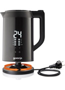 Tējkanna Gorenje Kettle | K17DWDII | Electric | 2200 W | 1.7 L | Stainless Steel | 360° rotational base | Black Hover