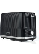 Tosteris Gorenje Toaster | T850DPB | Number of slots 2 | Housing material Plastic | Black Hover