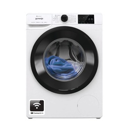 Veļas mazgājamā  mašīna Gorenje Washing machine | WPNEI82A1SWIFI | Energy efficiency class A | Front loading | Washing capacity 8 kg | 1200 RPM | Depth 55 cm | Width 60 cm | Display | LED | Steam function | White