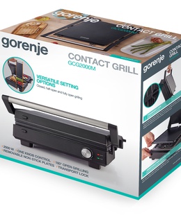  Gorenje Multifunctional Grill | GCG2000M | Grill | Black  Hover