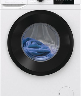 Veļas mazgājamā  mašīna Gorenje Washing machine | W3NGPI72SBS | Energy efficiency class B | Front loading | Washing capacity 7 kg | 1200 RPM | Depth 43.5 cm | Width 59.5 cm | Display | LCD | Steam function  Hover