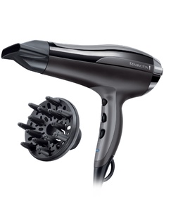 Fēns Remington | Hair Dryer | Pro-Air Turbo D5220 | 2400 W | Number of temperature settings 3 | Ionic function | Diffuser nozzle | Black  Hover