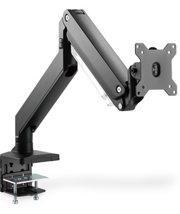  Digitus Desk Mount | Universal Single Monitor Mount with Gas Spring and Clamp Mount | Adjustable Height  Hover