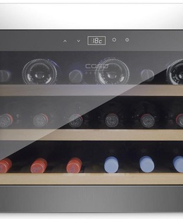  Caso | Wine cooler | WineSafe 18 EB | Energy efficiency class G | Built-in | Bottles capacity Up to 18 bottles | Cooling type Compressor technology | Stainless steel  Hover