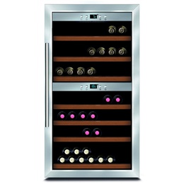  Caso | Wine cooler | Wine Master 66 | Energy efficiency class G | Free standing | Bottles capacity Up to 66 bottles | Cooling type Compressor technology | Stainless steel/Black