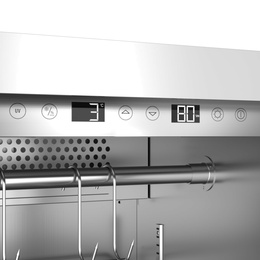  Caso | Dry aging cabinet with compressor technology | DryAged Master 125 | Energy efficiency class Not apply | Free standing | Bottles capacity Not apply | Cooling type  Compressor technology | Stainless steel