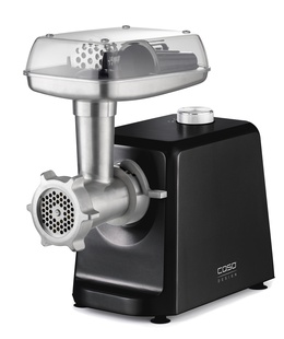 Gaļas maļamās mašīna Caso | Meat Mincer | FW 2500 | Black | 2500 W | Number of speeds 2 | Throughput (kg/min) 2.5 | 3 stainless steel cutting plates (3 mm  Hover