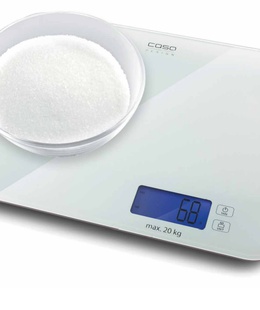 Svari Caso | Designer kitchen scales LX 20 | 03294 | Maximum weight (capacity) 20 kg | Graduation 5 g | White  Hover