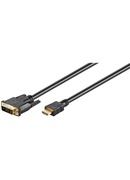 Goobay | Black | DVI-D male Single-Link (18+1 pin) | HDMI male (type A) | HDMI to DVI-D | 1.5 m