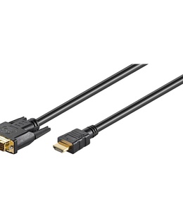 Goobay | Black | DVI-D male Single-Link (18+1 pin) | HDMI male (type A) | HDMI to DVI-D | 1.5 m  Hover