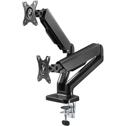  Goobay Desk Mount | Double Monitor Mount with Gas Spring | Swivel