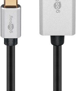  Goobay | USB-C to DisplayPort Adapter Cable | Silver/Black | Type-C | DisplayPort | USB-C to DisplayPort | 2 m  Hover