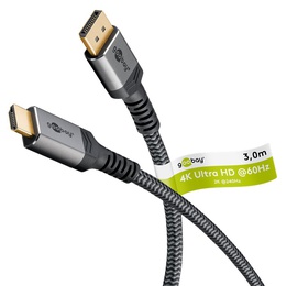  Goobay DisplayPort to HDMI Cable | 65270 | 3 m