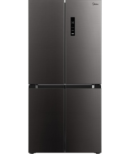  Midea Refrigerator | MDRF632FIE28 | Energy efficiency class E | Free standing | Side by side | Height 177.5 cm | No Frost system | Fridge net capacity 305 L | Freezer net capacity 169 L | Display | 35 dB | Black  Hover