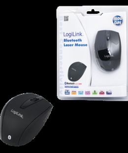 Pele Logilink | Maus Laser Bluetooth mit 5 Tasten | Bluetooth Laser Mouse; | wireless | Black  Hover