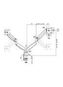  Logilink BP0043 Dual Monitor Desk mount Hover